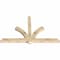 Ekena Millwork Redmond Rough Sawn Timber Gable Bracket, Douglas Fir, 72"W x 45"H x 4"D x 4"F, 15/12 Pitch GBW072X45X0404RED00RDF - alternate 4